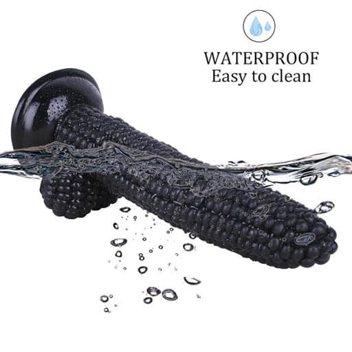 Funtoyz Black Corn Silicone Dildo with Suction Funtoyz Black Corn Silicone Dildo with Suction
