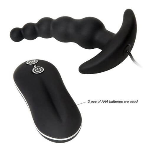 Funtoyz Vibrating Anal Plug Beads With Remote Funtoyz Vibrating Anal Plug Beads With Remote