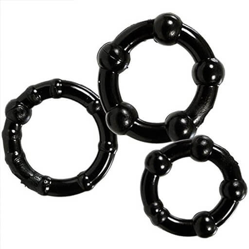 Funtoyz Stay Hard Beaded Cockrings Funtoyz Stay Hard Beaded Cockrings